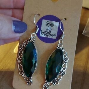 CHROME Diopside Sterling Silver Earrings
